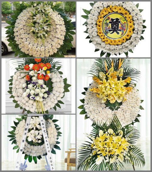 上海奉贤区四团镇五四村花圈速递